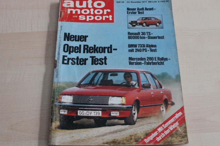Deckblatt Auto Motor und Sport (24/1977)